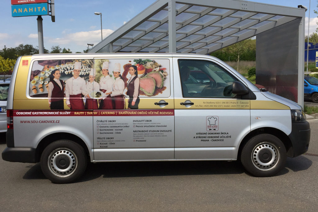 Reklamní polep VW Transporter